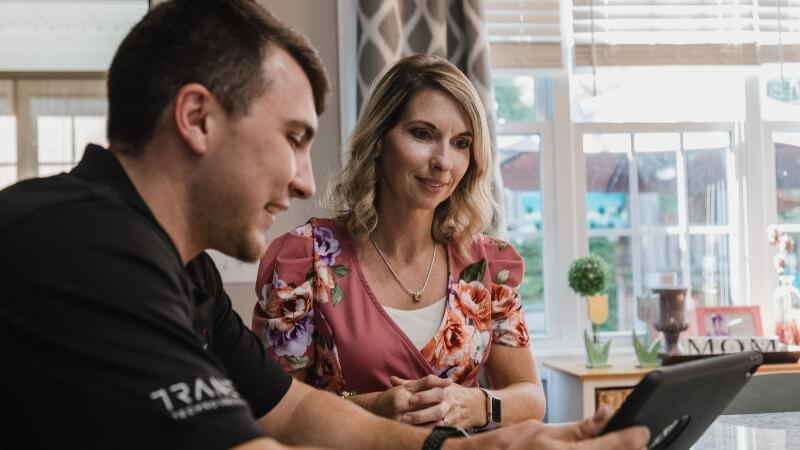 contractor estimating complex job on tablet highlighting need for advanced workflow tools